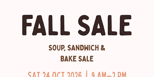 First Church Fall Sale