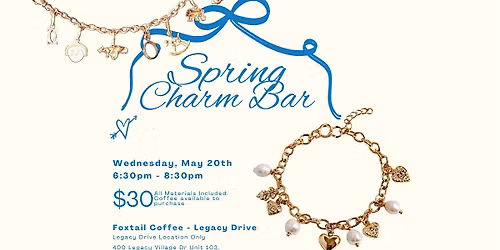 May Spring Charm Bar at Foxtail Coffee