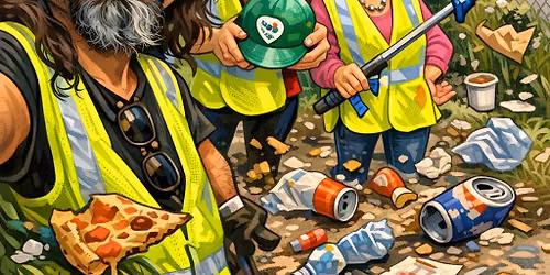 Get Green , Get a Life, pick up some trash!