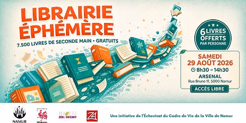 Librairie \u00e9ph\u00e9m\u00e8re - 6 livres GRATUITS par personne