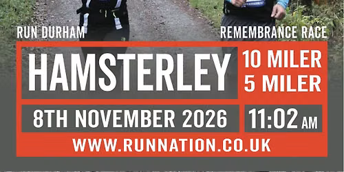 Run Durham Hamsterley Remembrance Day 5 miler & 10 miler
