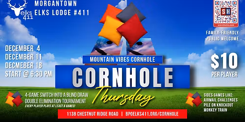 ELKS 411 CORNHOLE TOURNAMENT