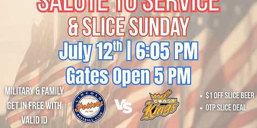 Salute to Service & Slice Sunday vs. Kings