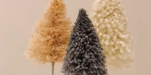 Retro Bottle Brush Trees with LaCott Fine Art