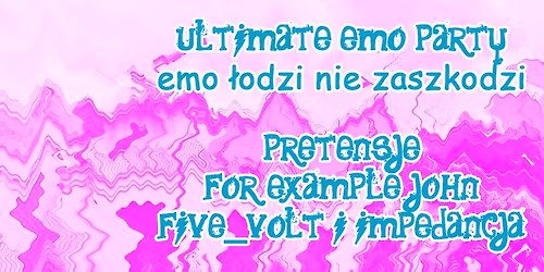 EMO \u0141ODZI NIE ZASZKODZI \/ Ultimate Emo Party 10.07 Taras Coffee OnBoard