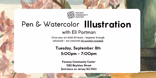 Pen & Watercolor: Fall Scenes with Eli Portman