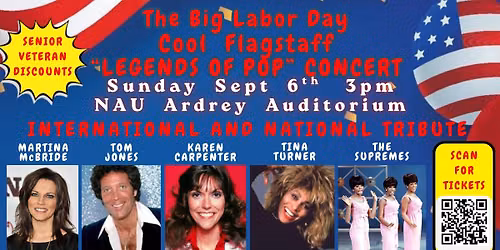 The Big Labor Day Flagstaff Legends of Pop Concert
