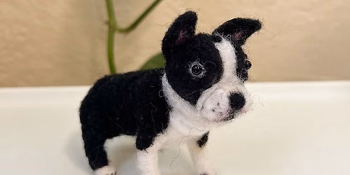 Needle Felted Boston Terrier