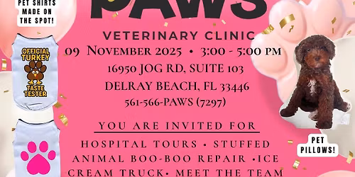 Grand Opening: Paws Veterinary Clinic Adoption Event @ Delray Beach