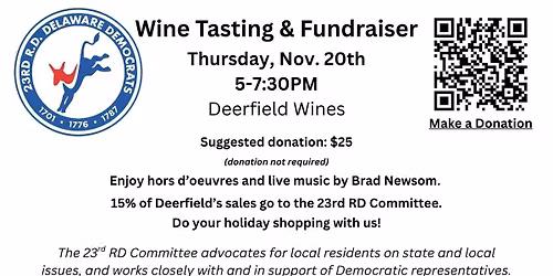 Join us at Deerfield Wines for Tasting and Talking!