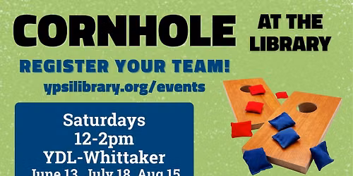 Cornhole at the Library