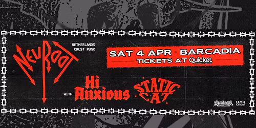 Breakneck Bookings Presents: Neuroot (NL) LIVE at Barcadia