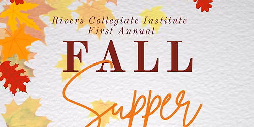 RCI 1st Annual Fall Supper