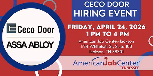 Ceco Door Hiring Event (Jackson)