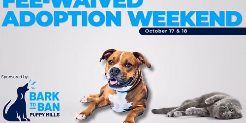 Fee-Waived Adoption Weekend 