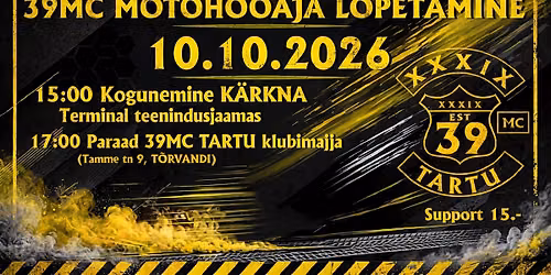 39MC MOTOHOOAJA L\u00d5PETAMINE