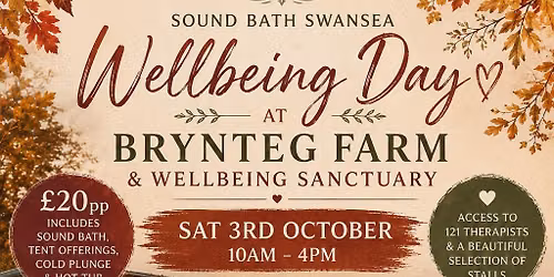 Autumn Wellbeing Day at Brynteg Farm