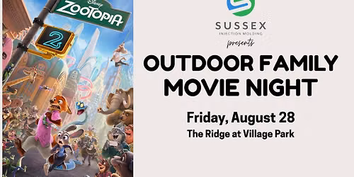 FREE Outdoor Family Movie Night presented by Sussex IM