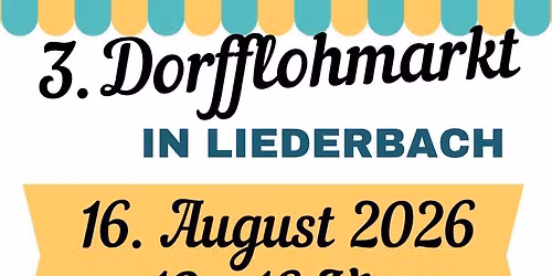 3. Dorfflohmarkt Liederbach