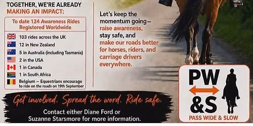 PASS WIDE AND SLOW AWARENESS RIDE