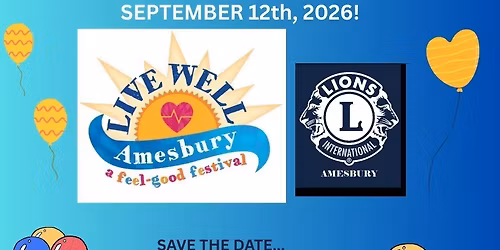 2026 "Live Well Amesbury - A Feel Good Festival!"
