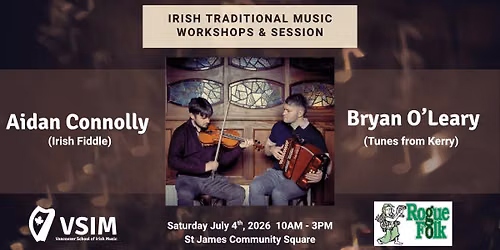 Aidan Connolly - Irish Fiddle workshop & Bryan O'Leary - Kerry tunes workshop