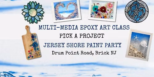 Epoxy Resin Art-Seascapes, Trays, Cutting Board & More, Mosaics & more