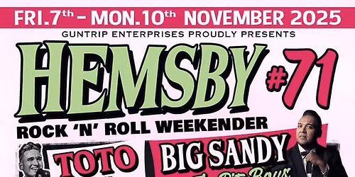 Marcel Riesco at Hemsby Rock N' Roll Weekender #71, UK