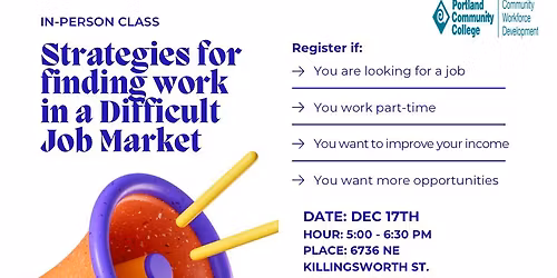 Class on how to find a job in a difficult environment