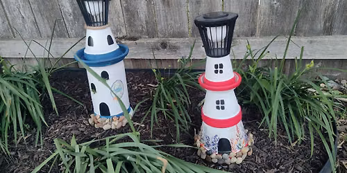 Make a Solar Lighthouse with Terracotta Pots