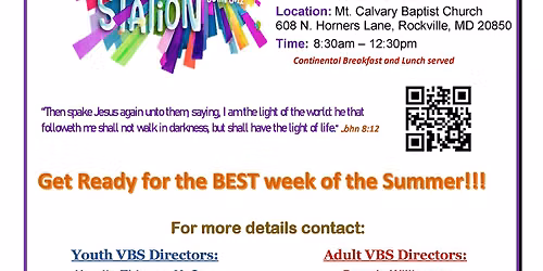 Vacation Bible School 2026 - Mt. Calvary Baptist Church