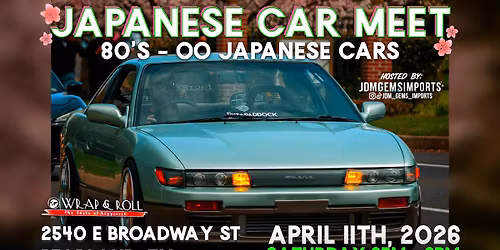 Classic Japanese Car Meet @ Wrap & Roll