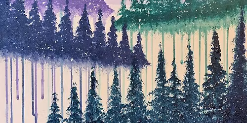 Frozen Pines - Paint and Sip Event