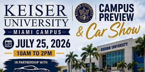 Keiser University Miami Campus Preview & Car Show