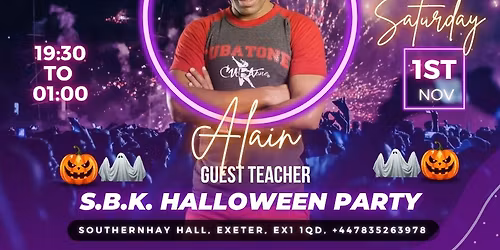 Halloween SBK party with guest teacher ALAIN HERNANDEZ