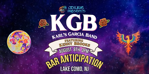 KGB - Karl\u2019s Garcia Band w Kenny Brooks on Summer Stage BarA Lake Como NJ