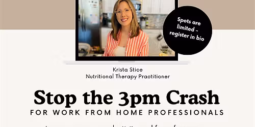 Stop the 3pm Crash - For Work From Home Professionals