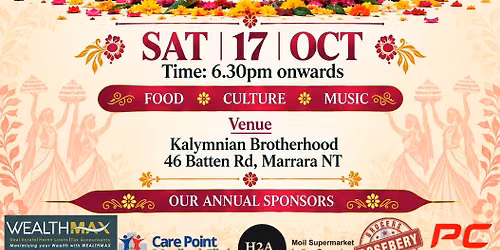 \ud83c\udf38 Bathukamma 2026 \u2013 Darwin \ud83c\udf38