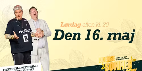 16. maj kl. 20 \u00bb Odense Sommerrevy 2026