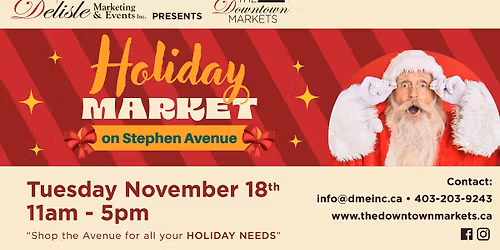 The Holiday Market on Stephen Avenue