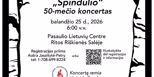 Spindulio 50-me\u010dio jubiliejinis koncertas! \/ Spindulys\u2019 50-year anniversary concert!