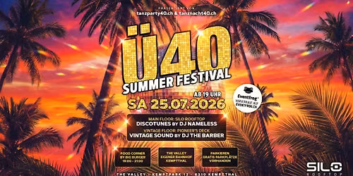 \u00dc40 Summer Festival - SILO Rooftop Kemptthal