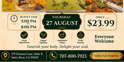 Special Vegan Dinner Buffet