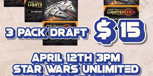 Star Wars Unlimited Saturday Tournaments and Drafts