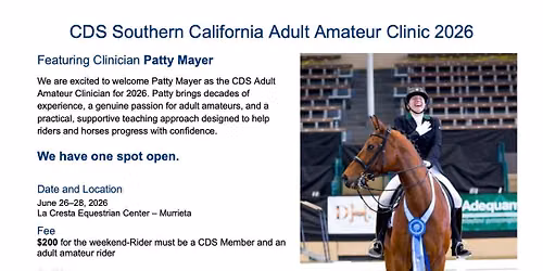 CDS Adult Amateur Clinic