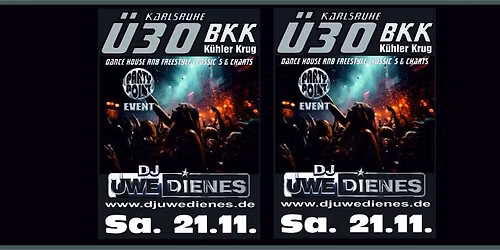 DJ Uwe Dienes - \u00dc30 Karlsruhe BKK K\u00fchler Krug