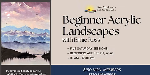 Beginner Acrylic Landscapes with Ernie Ross (5-Week Class)
