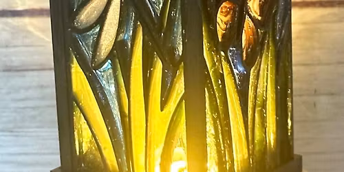 Faux Stained Glass Lamp - $45