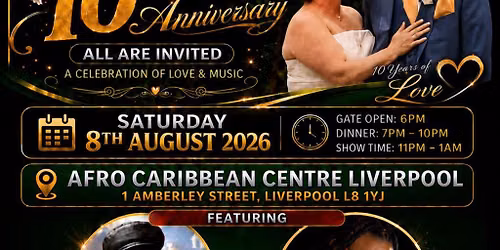 Mr &Mrs Williamson 10th Anniversary
