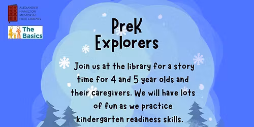 Pre-K Explorers - Ages 4 & 5 only; Registration Required